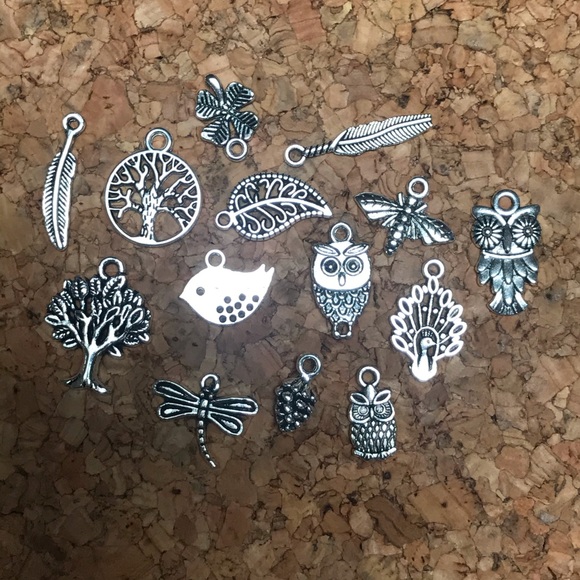 Jewelry - (3/$15) 14 nature necklace/bracelet charms